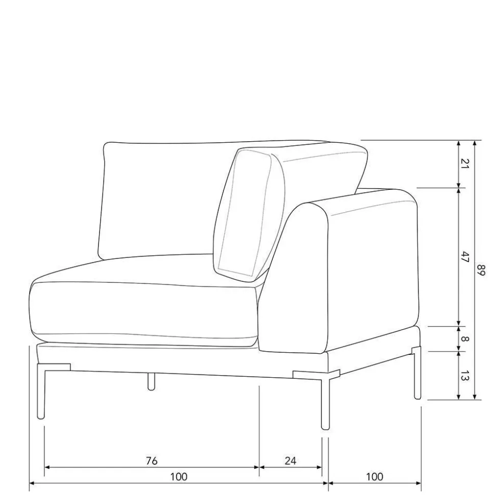 Wohnzimmer Couch modular Duffy
