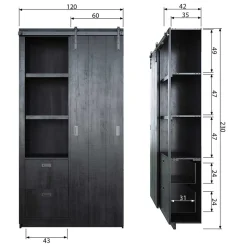 Wohnzimmer Schrank Lariana