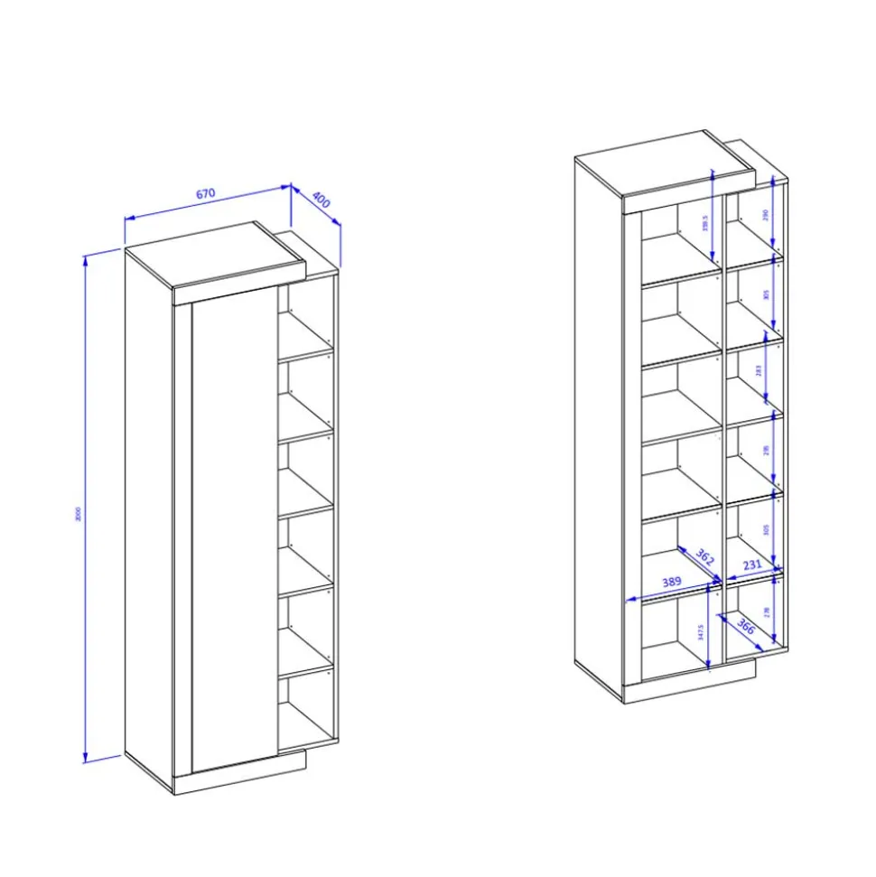 Wohnzimmer Schrank Prismo