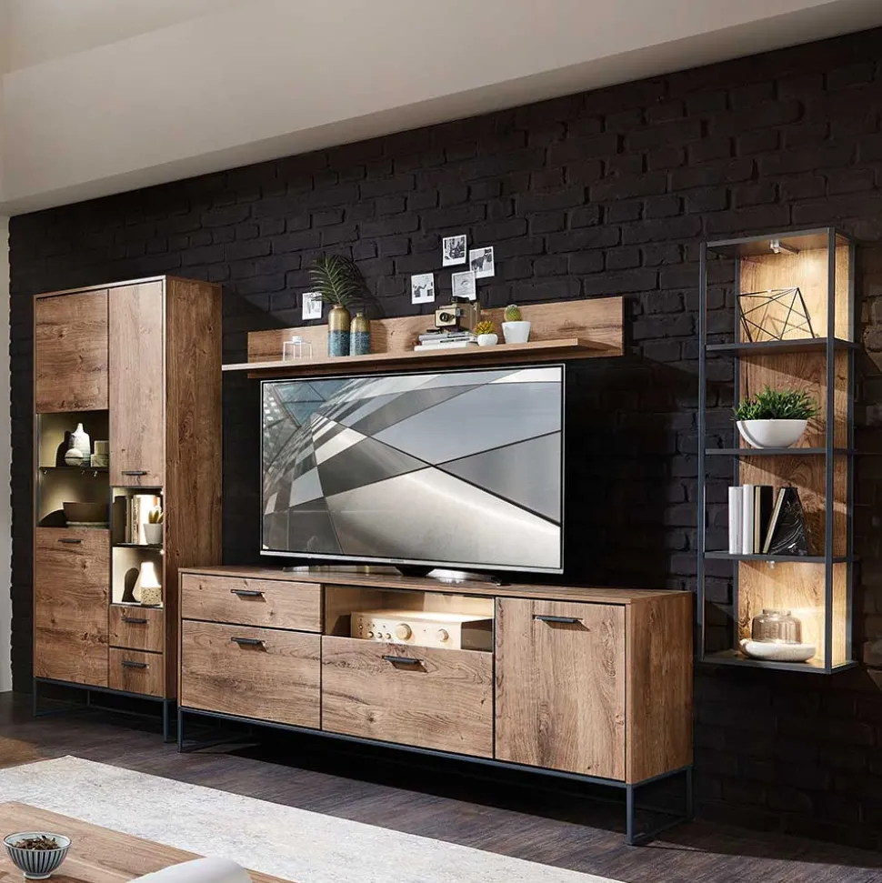 Wohnzimmer Schrankwand Washton