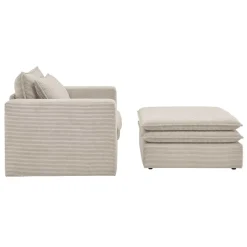 Wohnzimmer Sessel Beige Edance