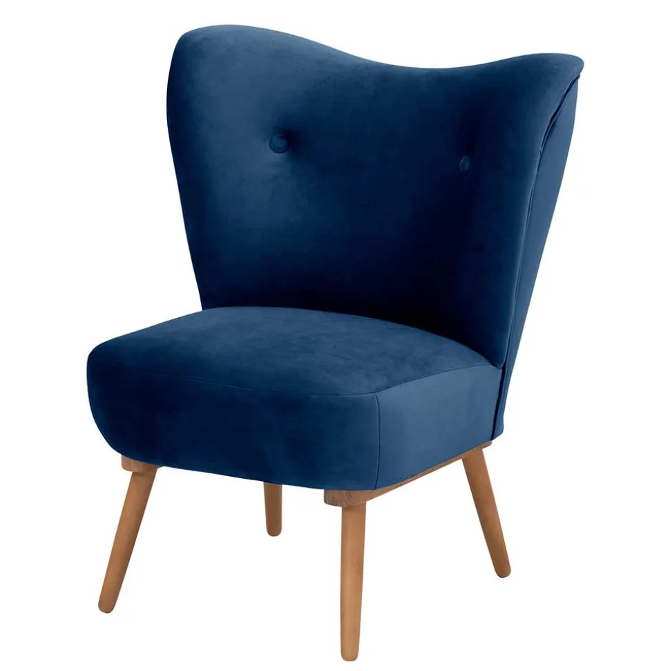 Wohnzimmer Sessel dunkelblau Bechir