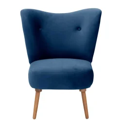 Wohnzimmer Sessel dunkelblau Bechir