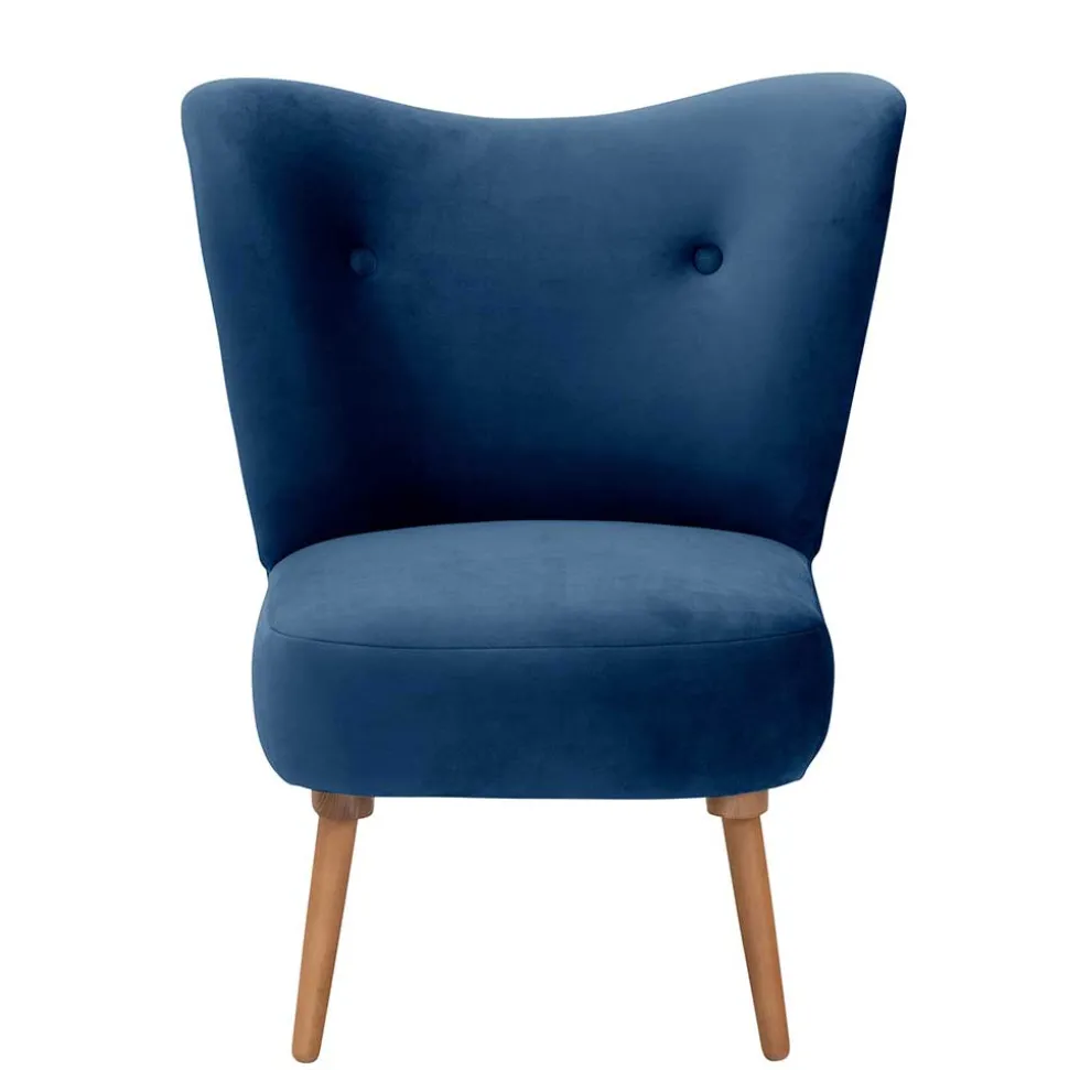 Wohnzimmer Sessel dunkelblau Bechir