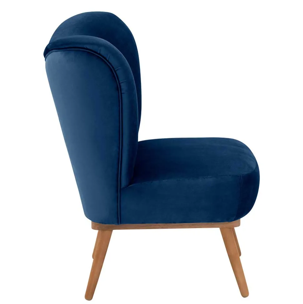 Wohnzimmer Sessel dunkelblau Bechir