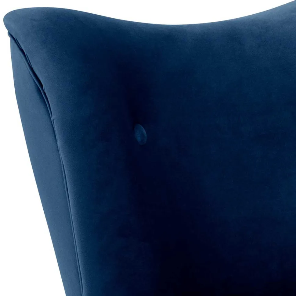 Wohnzimmer Sessel dunkelblau Bechir
