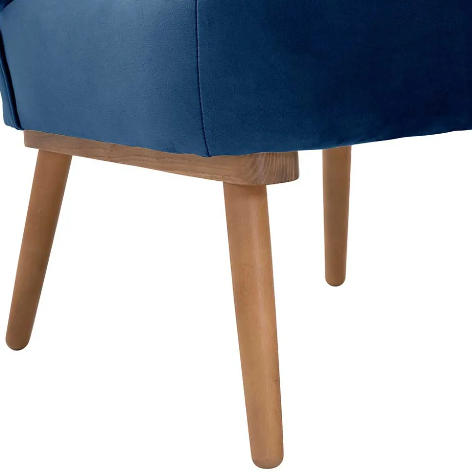 Wohnzimmer Sessel dunkelblau Bechir