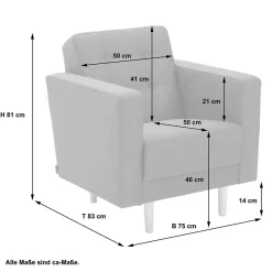 Wohnzimmer Sessel Mangora