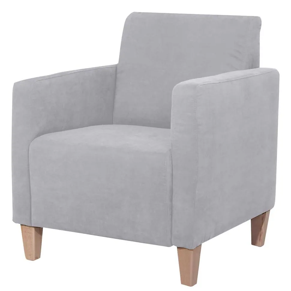 Wohnzimmer Sessel Silbergrau Jey