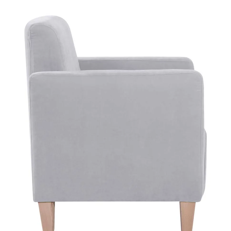 Wohnzimmer Sessel Silbergrau Jey
