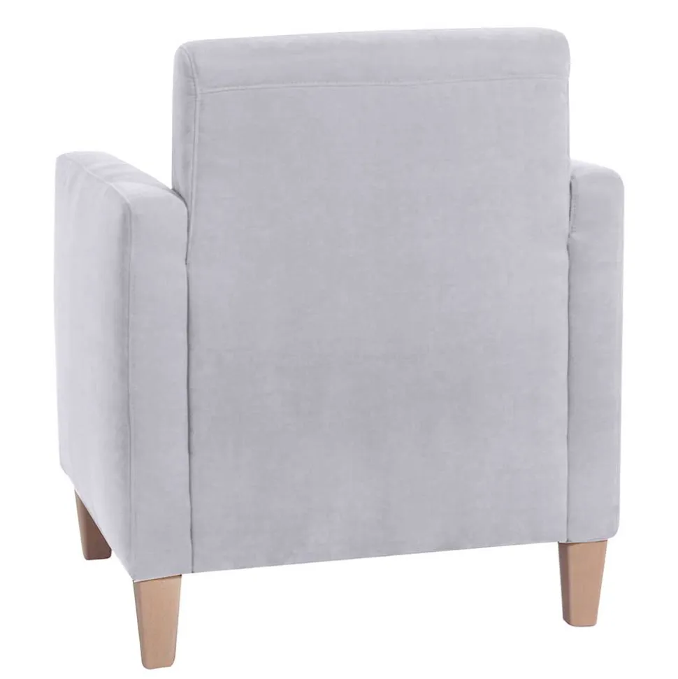 Wohnzimmer Sessel Silbergrau Jey