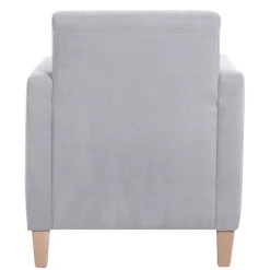 Wohnzimmer Sessel Silbergrau Jey