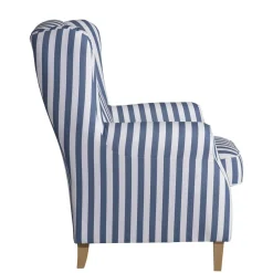 Wohnzimmer Sessel Streifen Taba