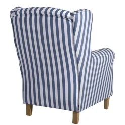 Wohnzimmer Sessel Streifen Taba
