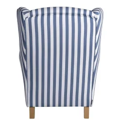 Wohnzimmer Sessel Streifen Taba