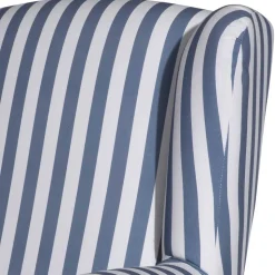 Wohnzimmer Sessel Streifen Taba