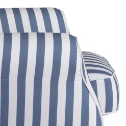 Wohnzimmer Sessel Streifen Taba
