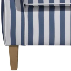 Wohnzimmer Sessel Streifen Taba