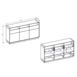 Wohnzimmer Sideboard Sismail