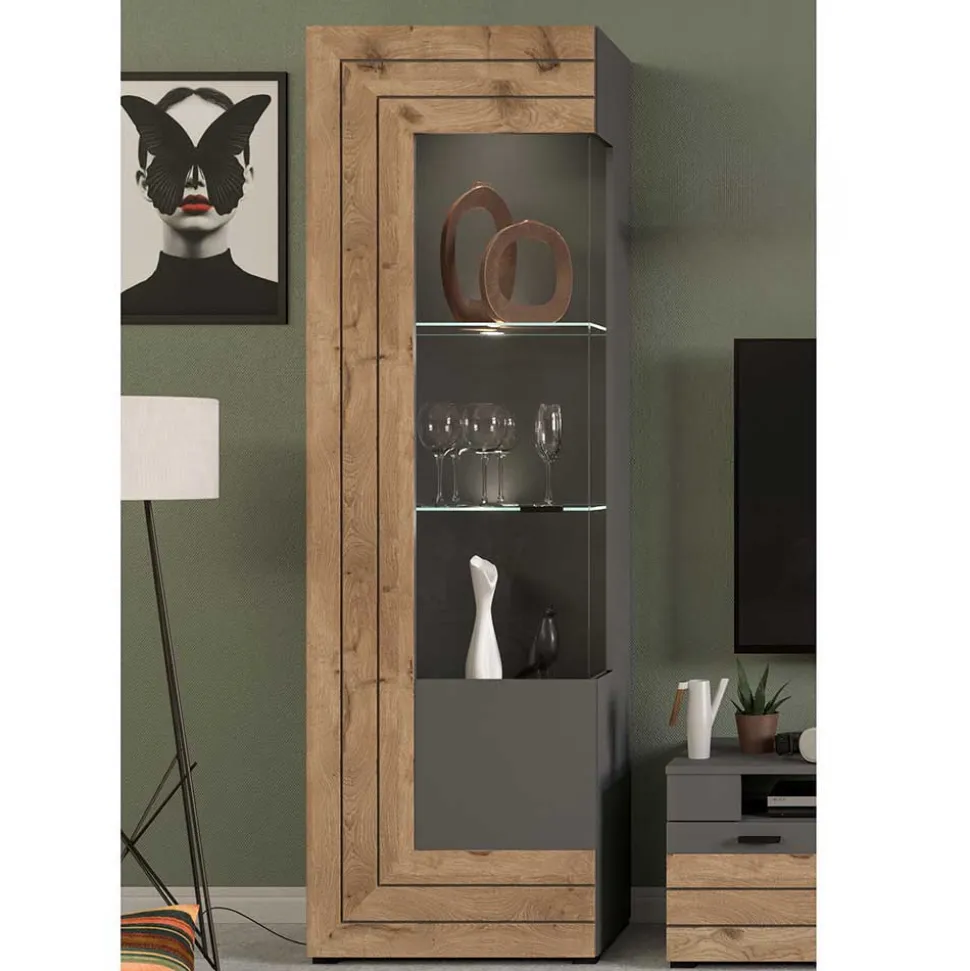 Wohnzimmer Vitrinenschrank Contreros