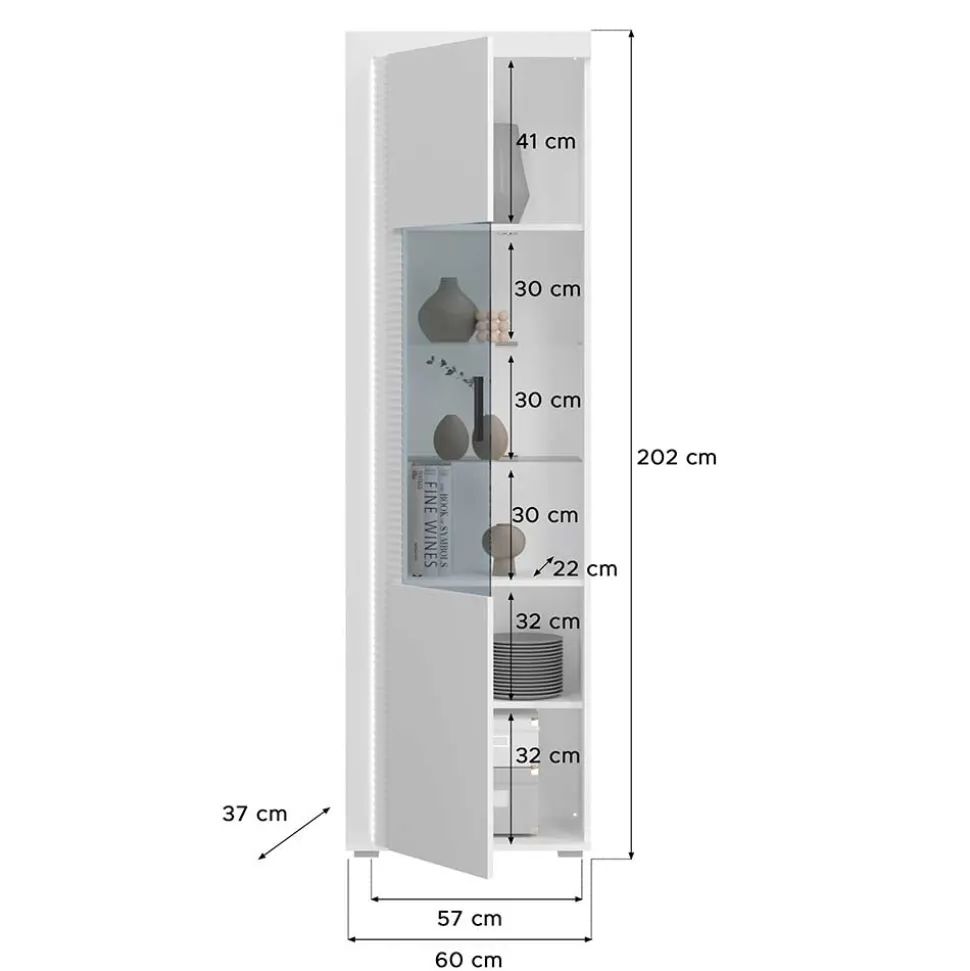 Wohnzimmer Vitrinenschrank Countrys