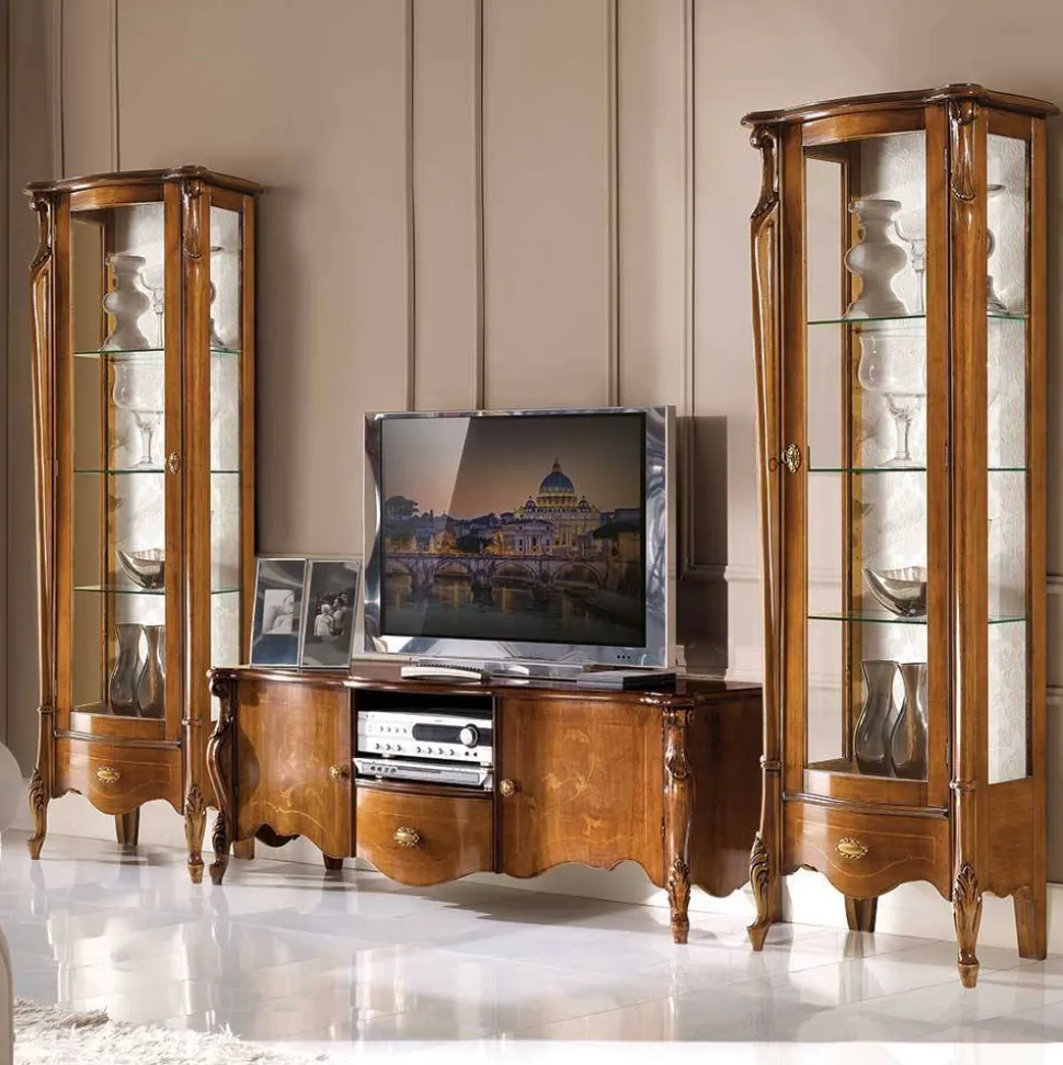 Wohnzimmer Vitrinenschrank Savolina