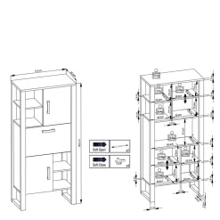 Wohnzimmerschrank Besi