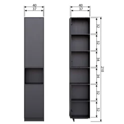 Wohnzimmerschrank modern Vreino