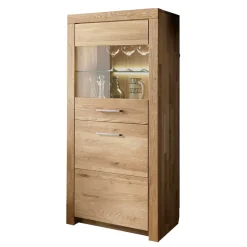Wohnzimmervitrine Wildeiche Divrina