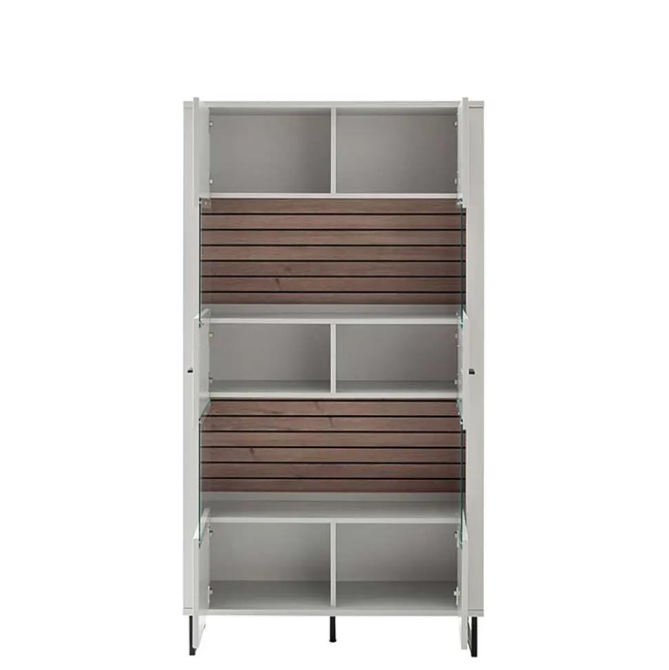 Wohnzimmervitrinenschrank modern Polar