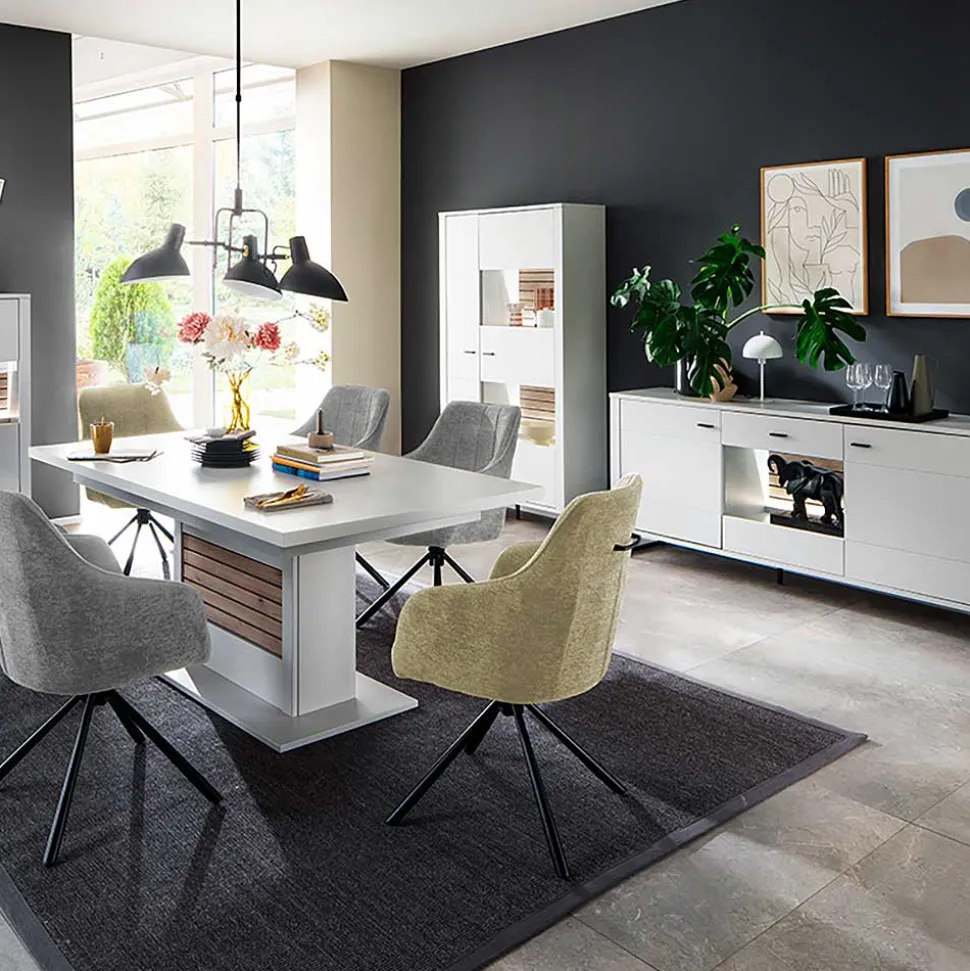 Wohnzimmervitrinenschrank modern Polar