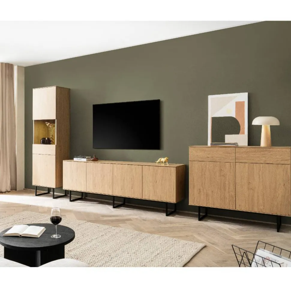 Wohnzimmerwand modern Carno