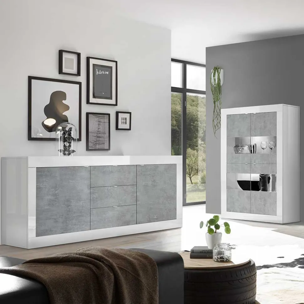 Wohnzimmerwand modern Endion
