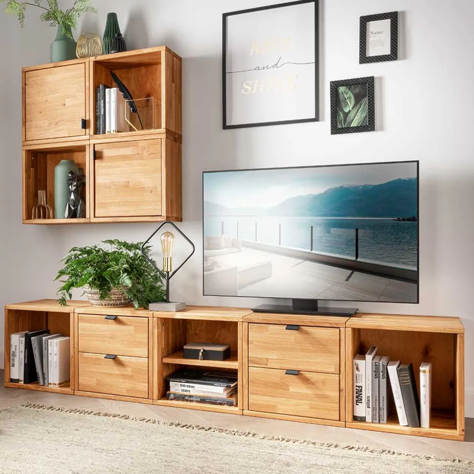 Wohnzimmerwand modern Moore