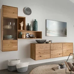 Wohnzimmerwand modern Rennia