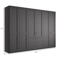 XL Drehtürenkleiderschrank Hierro