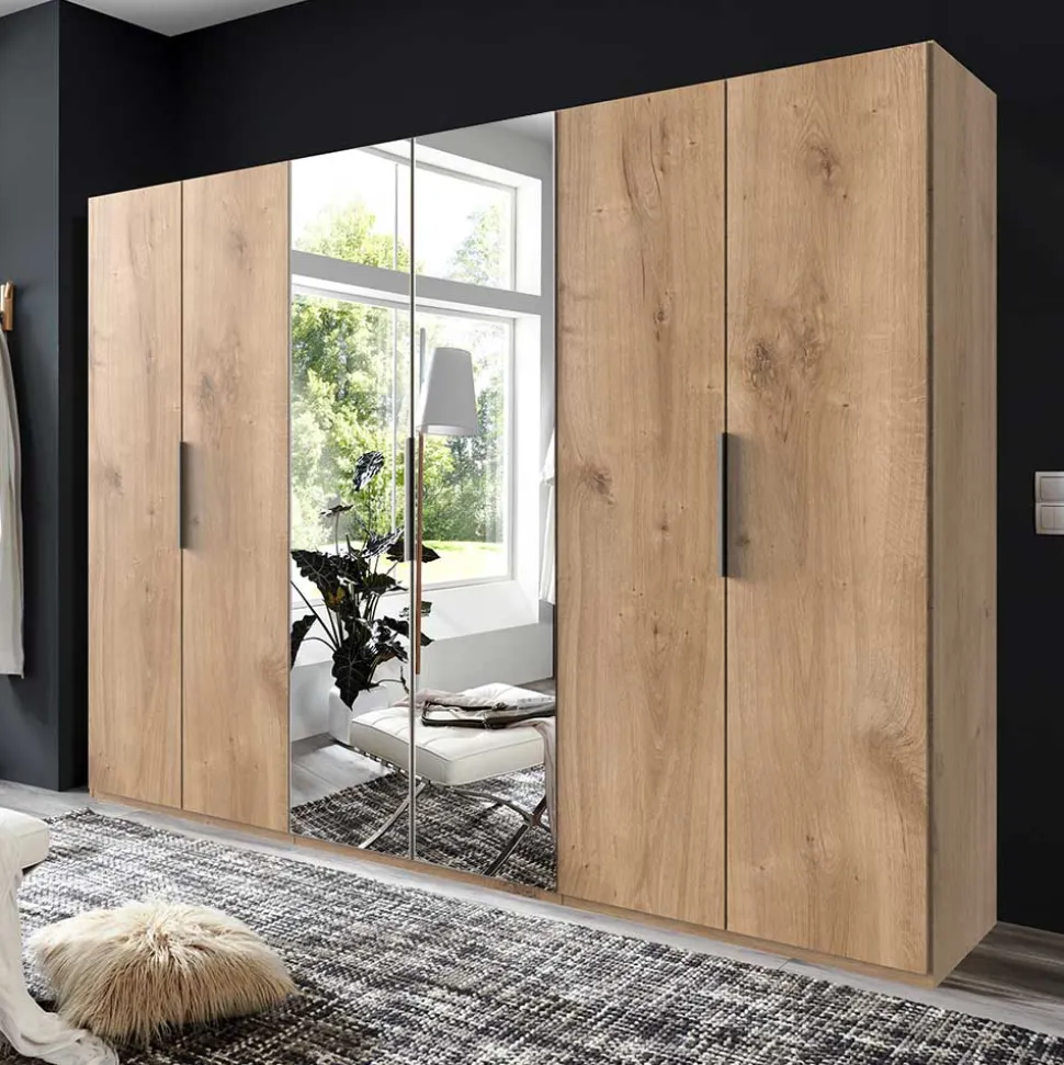 XL Kleiderschrank mit Spiegeln Grenvana