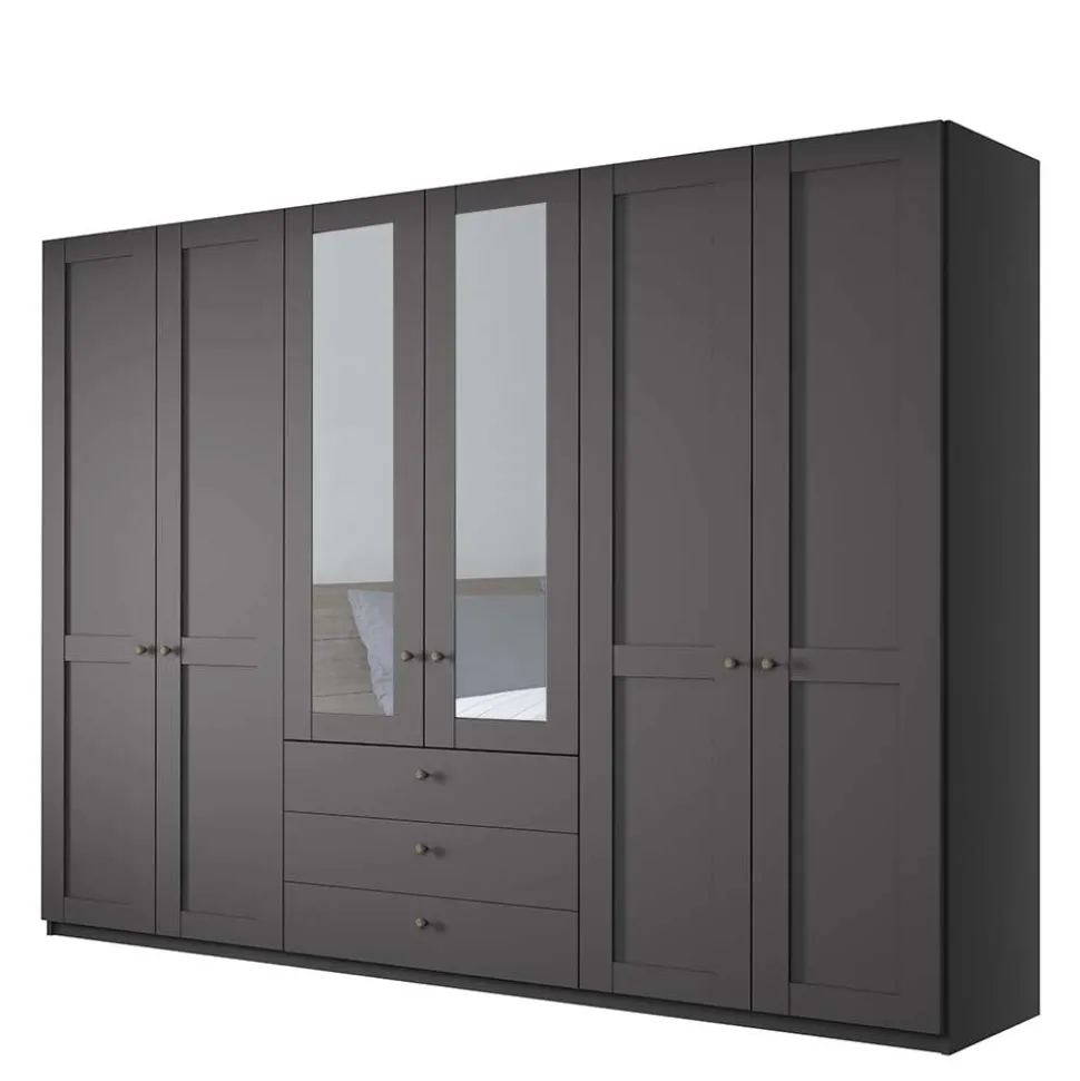 XL Kleiderschrank mit Spiegeln Hierro