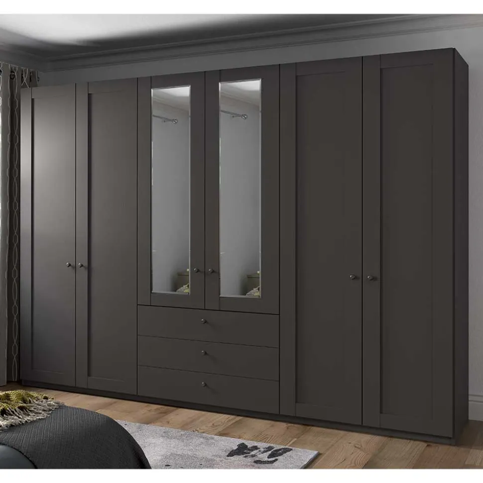 XL Kleiderschrank mit Spiegeln Hierro