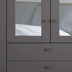 XL Kleiderschrank mit Spiegeln Hierro