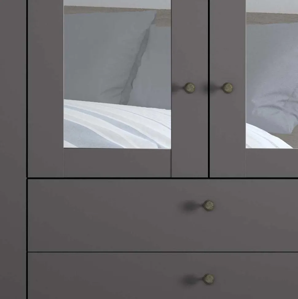 XL Kleiderschrank mit Spiegeln Hierro