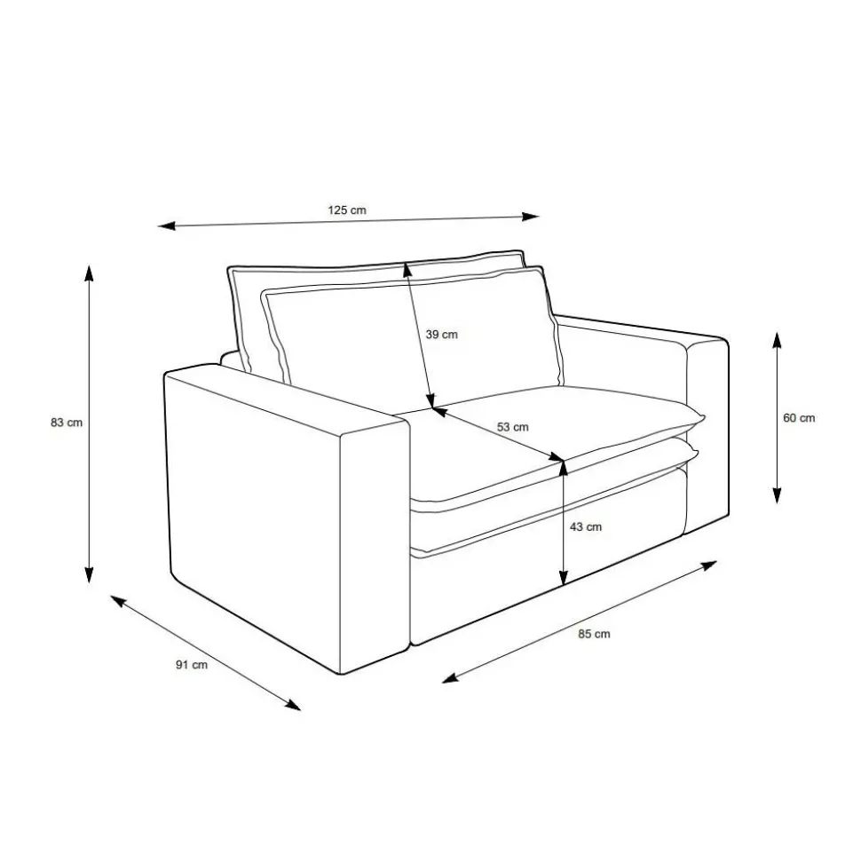 XL Sessel Beige Edance