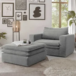 XL Sessel und Hocker Zipna