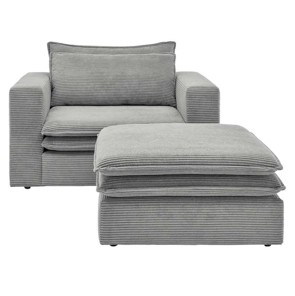 XL Sessel und Hocker Zipna