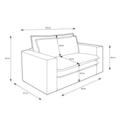 XL Wohnzimmer Sessel Mejan