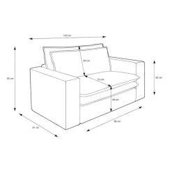 XL Wohnzimmer Sessel Zipna