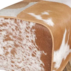 Ziegenfell Hocker Metallo