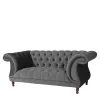 Zweiersofa Anthrazit Romina