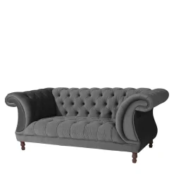 Zweiersofa Anthrazit Romina