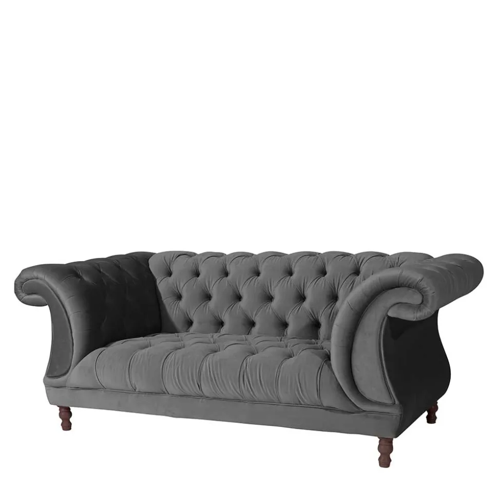 Zweiersofa Anthrazit Romina